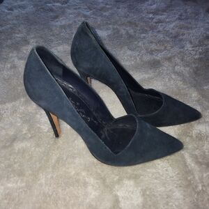 Blue Suede Alice + Olivia Heels